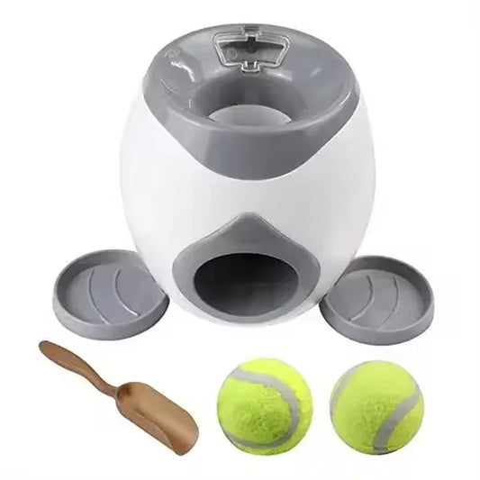 Automatic Ball Launcher for Dog Toy, Interactive Tennis Ball Launcher Machine for Medium Dogs, Interactive Training Smart Feeder