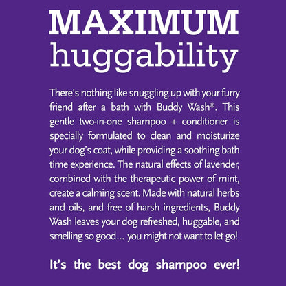 Buddy Wash Dog Shampoo & Conditioner for Dogs with Botanical Extracts and Aloe Vera